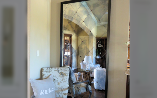 Antique Mirror Backsplash Fort Worth Texas