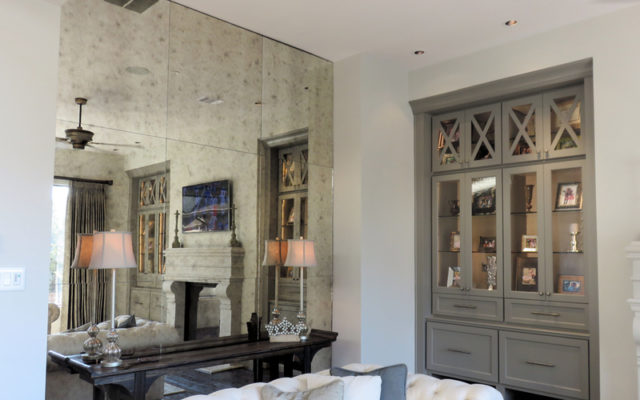 Antique Mirror Backsplash Fort Worth Texas