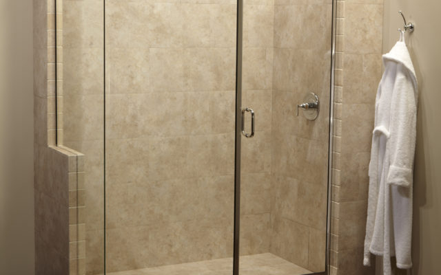 Etched Glass Shower Doors